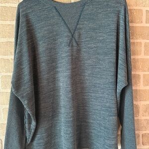 NWOT Three Birds News Blue Knit Sweater